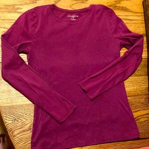 Deep fuchsia Ann Taylor tee